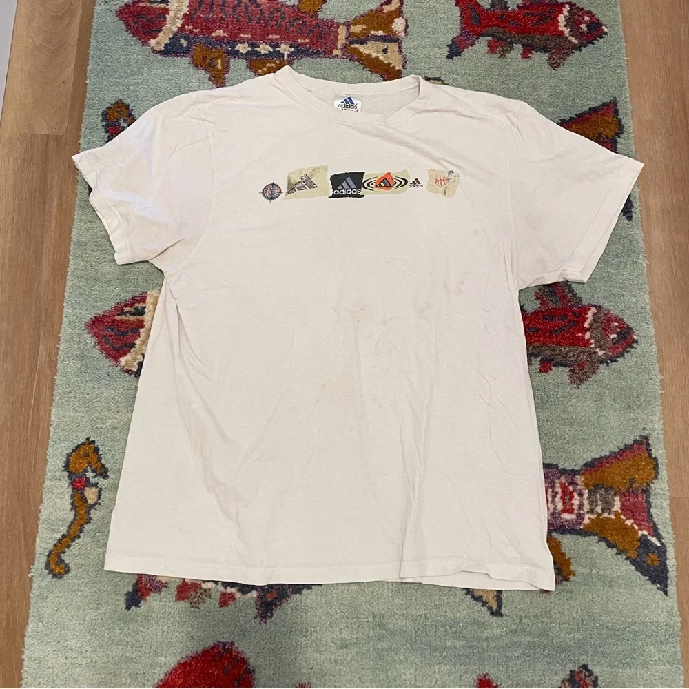 Adidas Vintage 90s Men’s Graphic T-shirt Soccer Single Stitch Athletic